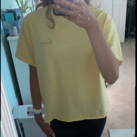 Brandy Melville Tops - Yellow honey shirt brandy Melville